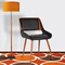Armen Living Panda Mid-Century Dining Chair in Walnut Finish and Black Faux Leather LCPNSIWABL - alternate 6